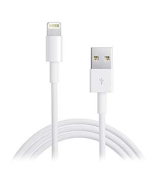 Бял дълъг USB кабел за бързо зареждане за iPhone 5/6 снимка