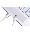 Сив USB кабел за бързо зареждане за Samsung Galaxy-3 снимка