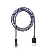 Черен бързозареждащ USB кабел за iPhone 5/6-0 снимка