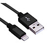 Черен бързозареждащ USB кабел за iPhone 5/6-1 снимка