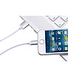 Бял бързозареждащ USB кабел за iPhone 5/6-1 снимка
