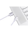Бял бързозареждащ USB кабел за iPhone 5/6-2 снимка