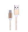 Златист кабел за iPhone 5/6-1 снимка