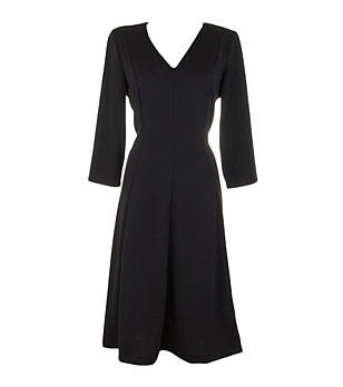 Черна рокля със 3/4 ръкави Malvina снимка