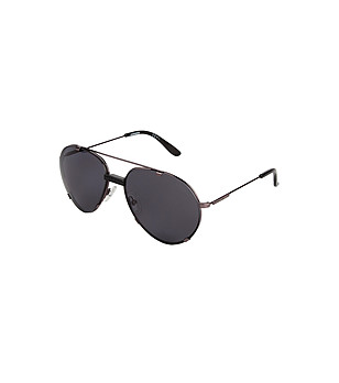 Мъжки слънчеви очила с тъмносиви рамки снимка
