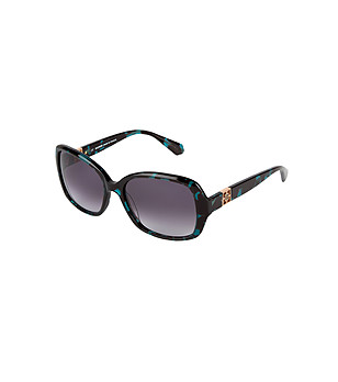 Дамски слънчеви очила в черно и цвят тюркоаз снимка