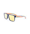 Черни слънчеви очила с цветни дръжки-0 снимка