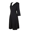 Черна рокля с 3/4 ръкави Malvina-2 снимка