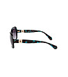 Дамски слънчеви очила в черно и цвят тюркоаз-2 снимка