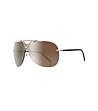 Unisex слънчеви очила с кафяви дръжки-0 снимка