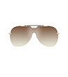 Unisex слънчеви очила с кафяви дръжки-1 снимка
