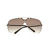 Unisex слънчеви очила с кафяви дръжки-2 снимка