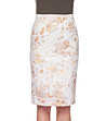 Бежова пола с флорален принт Amara-0 снимка