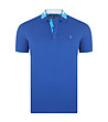 Синя памучна мъжка блуза Basil-0 снимка