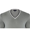 Памучен мъжки пуловер в цвят мента Alister-2 снимка