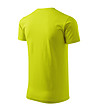 Мъжка памучна тениска в цвят лайм Peter-3 снимка