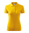 Жълта дамска блуза с яка Lara-0 снимка