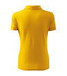 Жълта дамска блуза с яка Lara-1 снимка