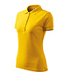 Жълта дамска блуза с яка Lara-2 снимка