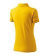 Жълта дамска блуза с яка Lara-3 снимка