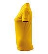 Жълта дамска блуза с яка Lara-4 снимка