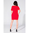 Червена рокля с джобове Sandra-1 снимка