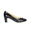 Черни дамски обувки от естествена кожа Abi-0 снимка