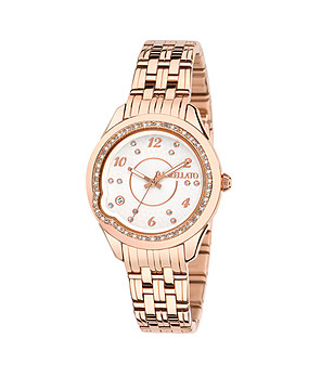 Розово-златист дамски часовник снимка
