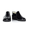 Черни дамски кожени обувки Bety-3 снимка