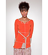 Оранжева дамска памучна блуза Boni-0 снимка