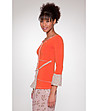 Оранжева дамска памучна блуза Boni-2 снимка