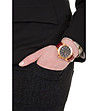 Дамски часовник в розово-златисто и цвят бордо Claire-1 снимка