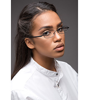 Черни метални unisex рамки за очила снимка