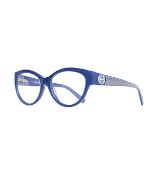 Сини дамски рамки за очила с контрастни дръжки снимка