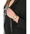 Златист дамски часовник с нестандартна верижка Lusia-1 снимка