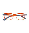 Мъжки рамки за очила в сиво и оранжево-2 снимка