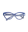 Сини дамски рамки за очила с контрастни дръжки-2 снимка