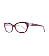 Дамски рамки за очила в цвят бургунд с контрастни елементи-0 снимка