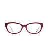 Дамски рамки за очила в цвят бургунд с контрастни елементи-1 снимка