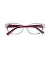 Дамски рамки за очила в цвят бургунд с контрастни елементи-2 снимка