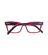 Мъжки рамки за очила в черно и червено-2 снимка