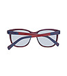 Unisex слънчеви очила в синьо и тъмночервено-2 снимка