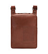 Кафява мъжка чанта от естествена кожа Iggy-0 снимка