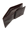 Кафяв мъжки портфейл от естествена кожа Tiberio-2 снимка