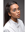 Unisex метални полурамки за очила в сребристо и сиво-0 снимка