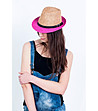 Дамска шапка в бежово и розово Pipa-0 снимка