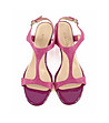 Розови дамски сандали от естествена кожа Verona-1 снимка