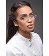 Златисти дамски рамки за очила с дръжки в кафяво и черно-0 снимка