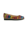 Многоцветни дамски кожени обувки Selma-4 снимка