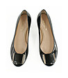 Черни кожени дамски обувки Merci-1 снимка